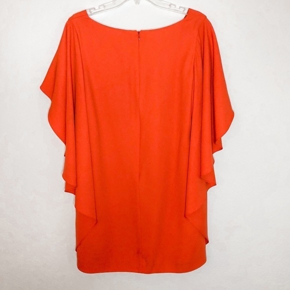 Open Ceremony Crepe Shift Dress Cascade Sleeves - Picture 4 of 10